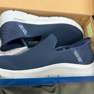 Men’s size 12 Skechers slip on sneakers blue color